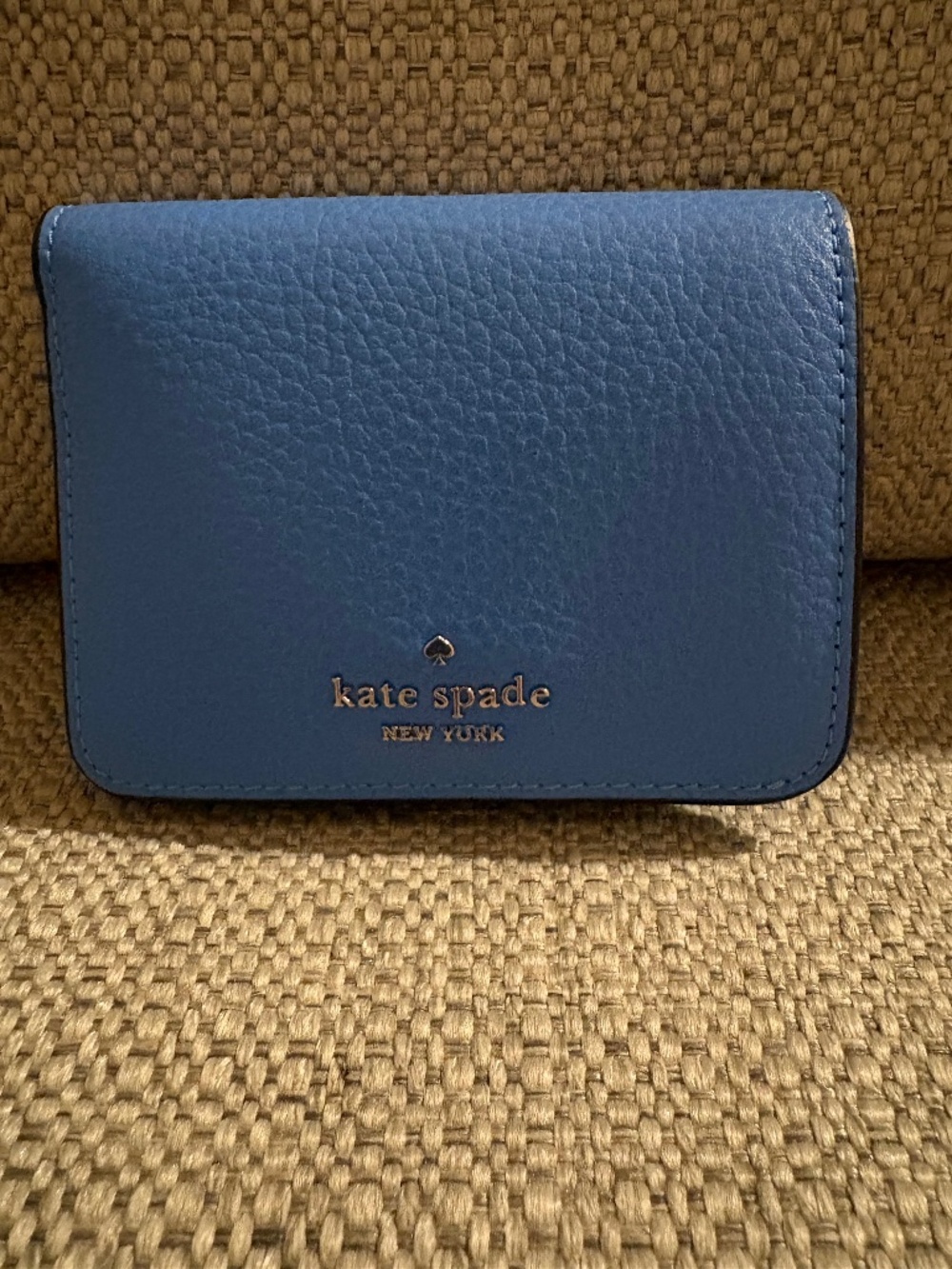 Kate Spade Lena Small Bifold Wallet Blue Tide Pool NWT - Picture 2 of 8